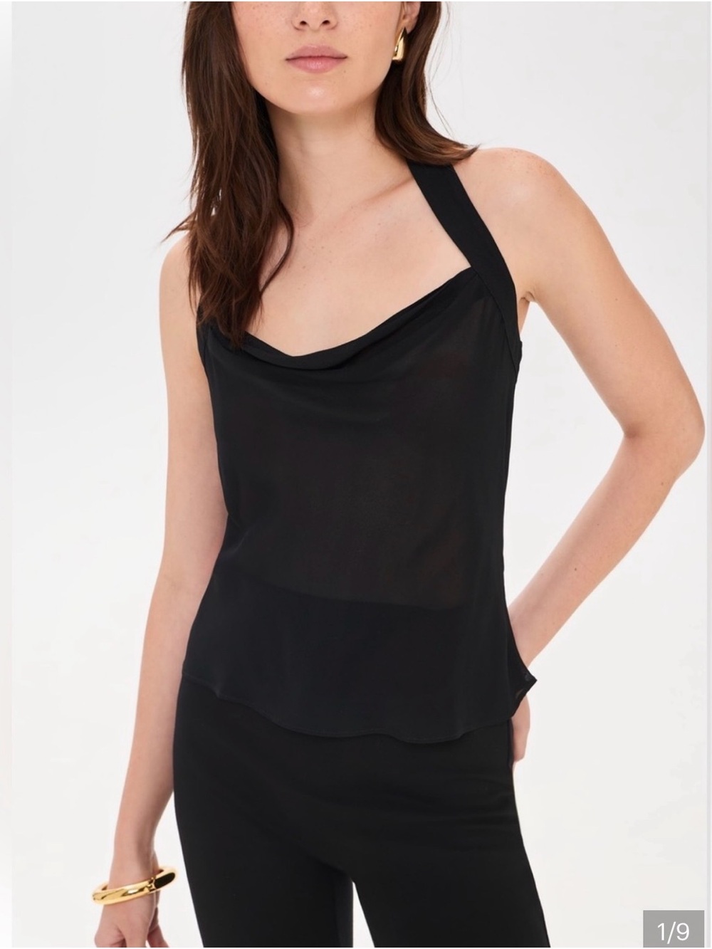 Reformation Black Halter top NWT Size 12